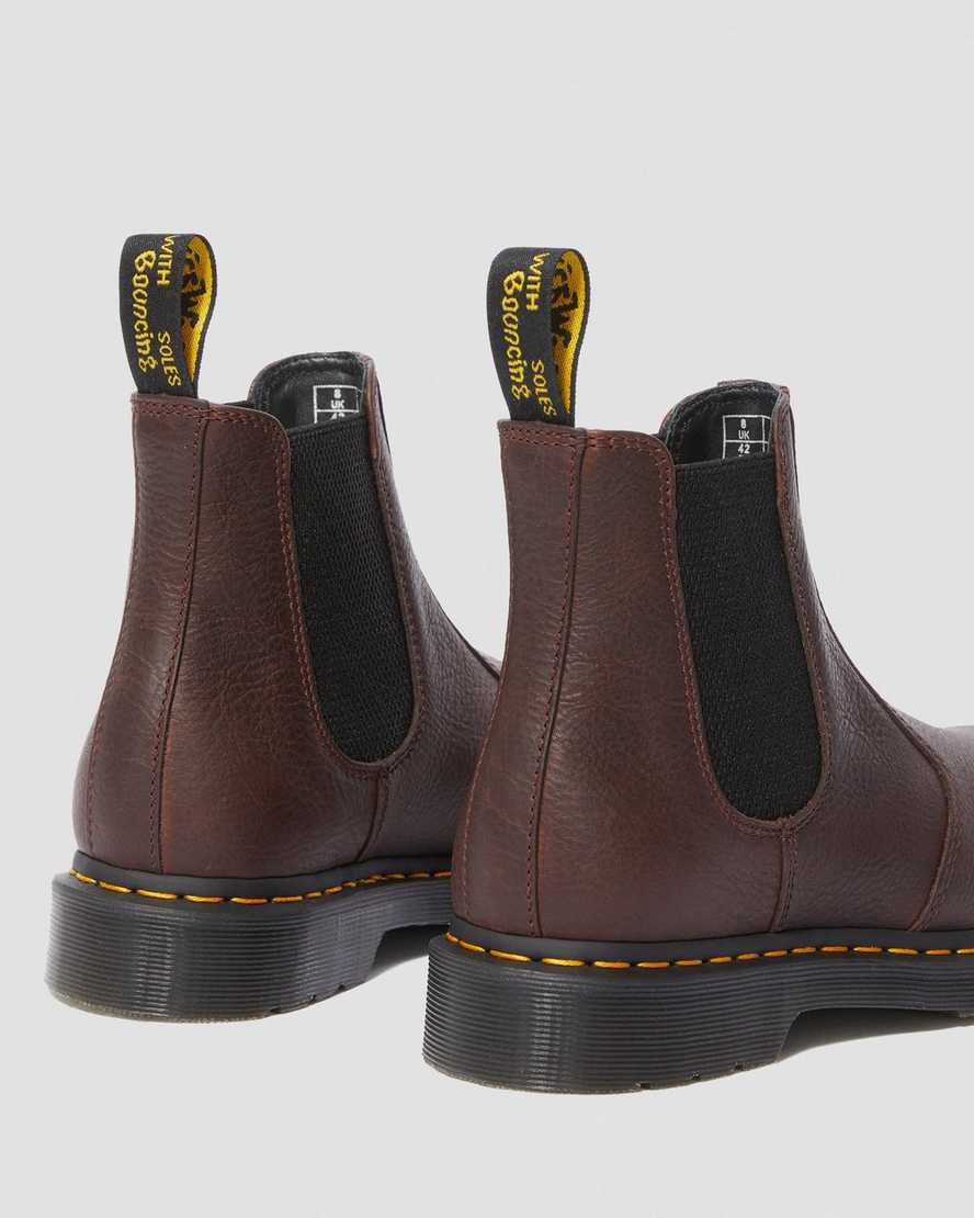 braune dr. martens 2976 ambassador chelsea boots für damen