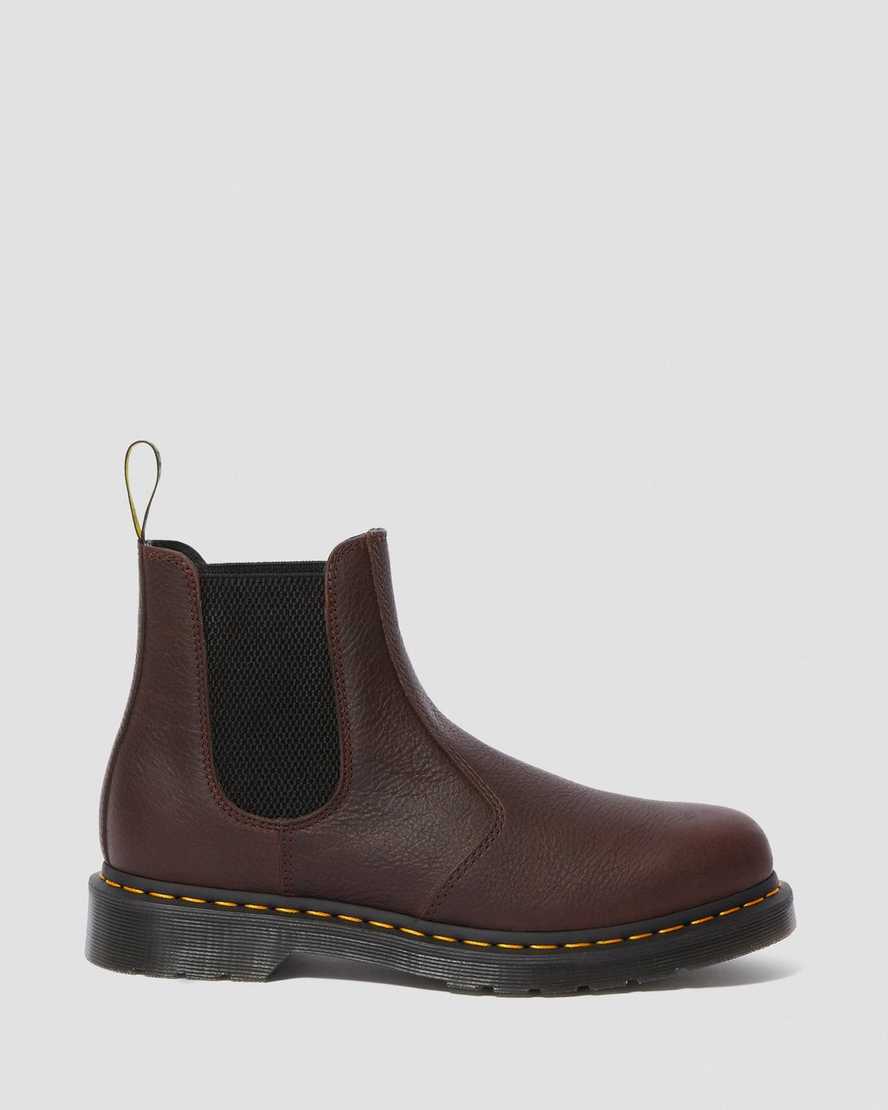 braune dr. martens 2976 ambassador chelsea boots für damen