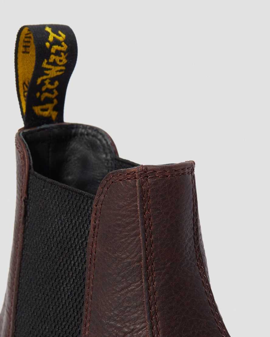 braune dr. martens 2976 ambassador chelsea boots für damen