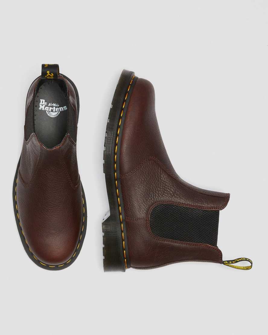 braune dr. martens 2976 ambassador chelsea boots für damen
