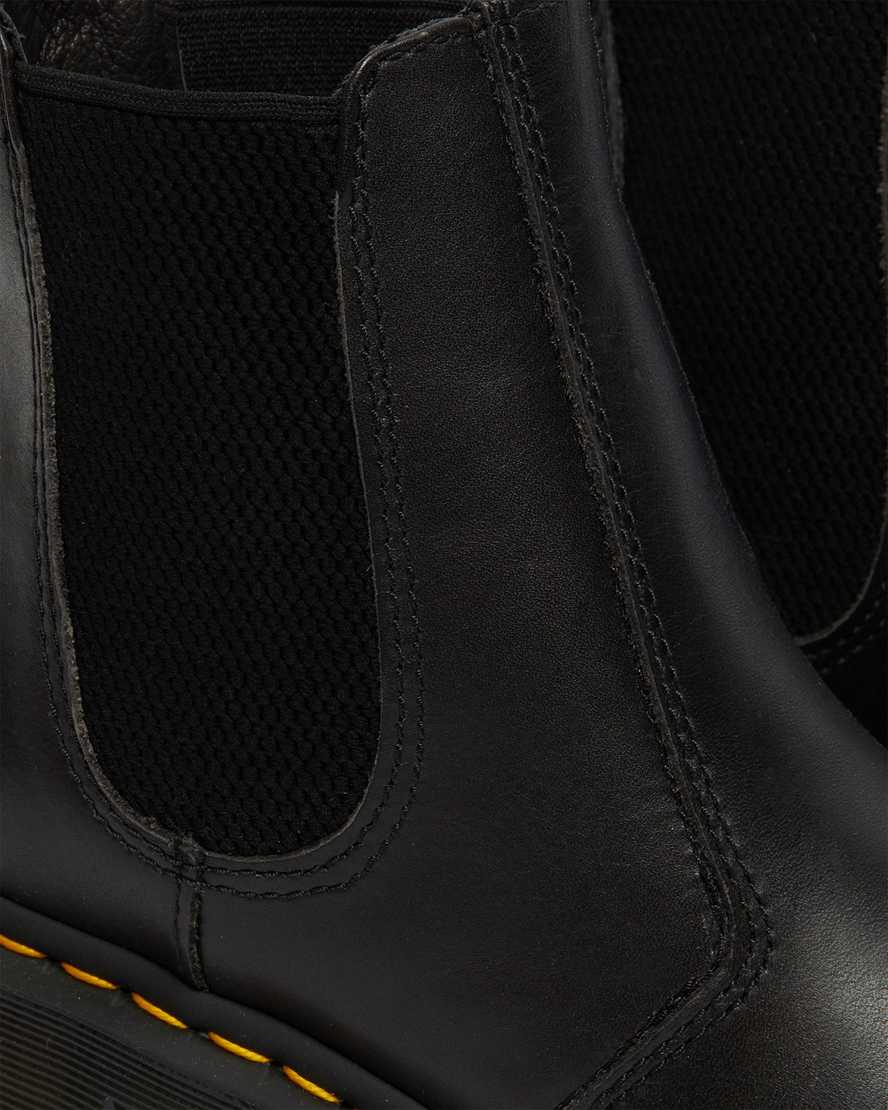 schwarze dr. martens cadence chelsea boots mit absatz für damen