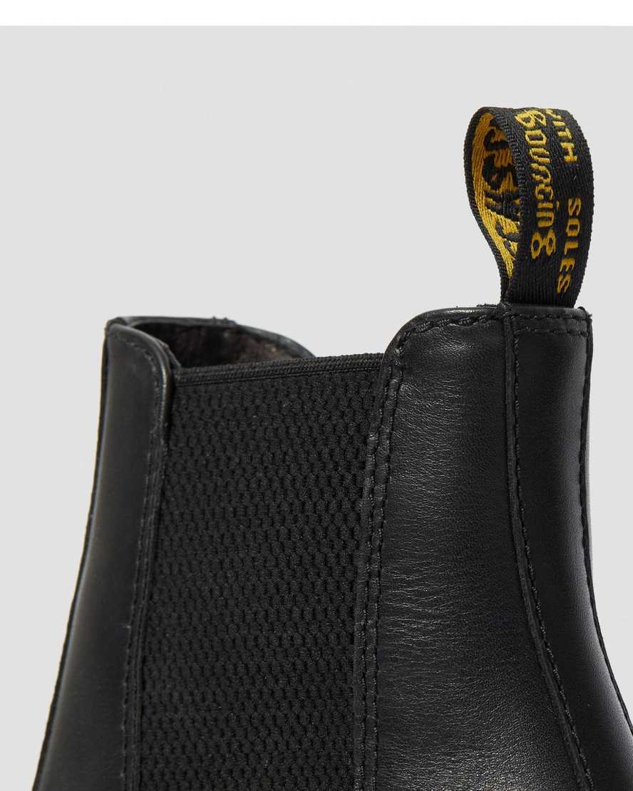 schwarze dr. martens cadence chelsea boots mit absatz für damen