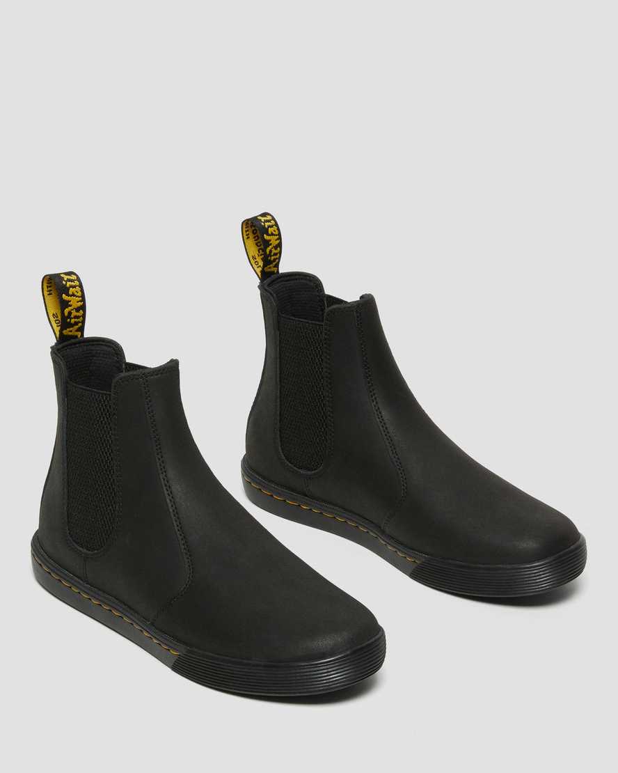 schwarze dr. martens makela chelsea boots für damen