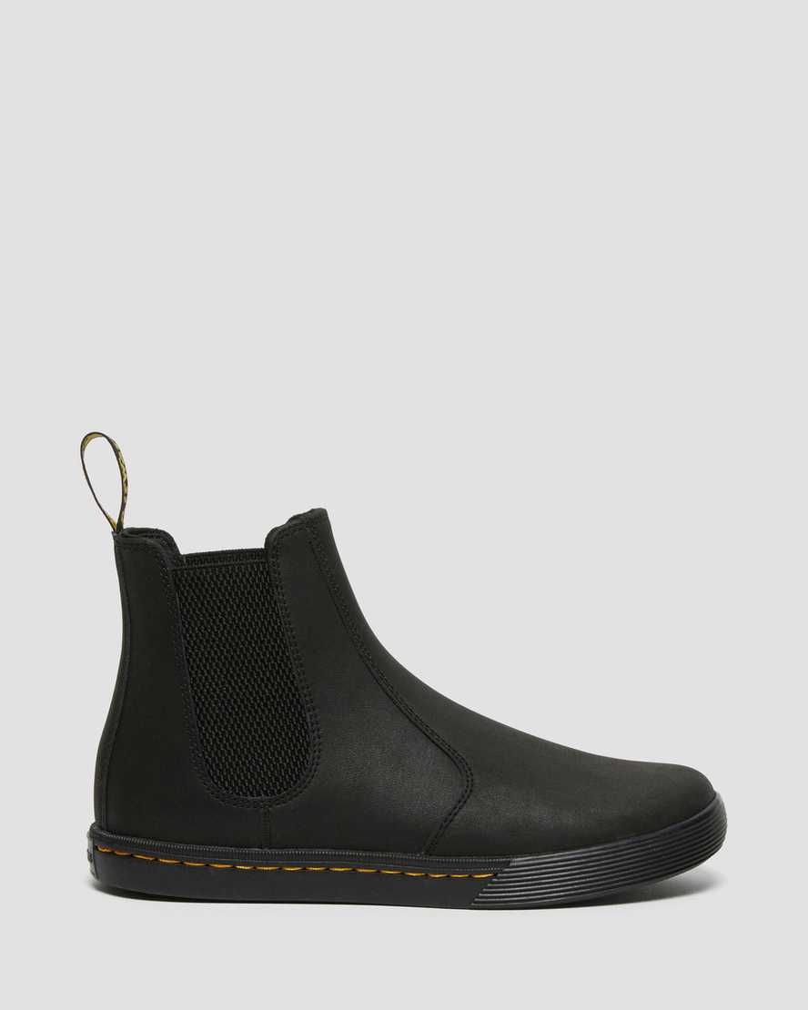 schwarze dr. martens makela chelsea boots für damen