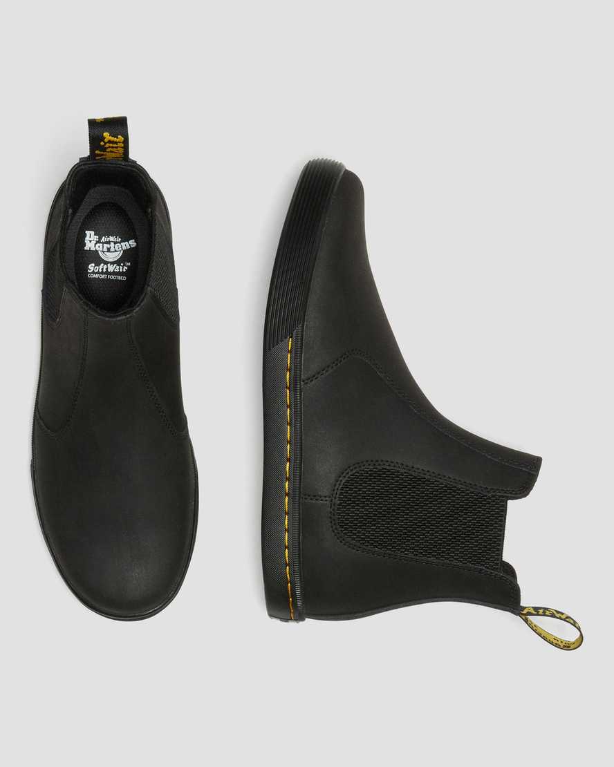 schwarze dr. martens makela chelsea boots für damen