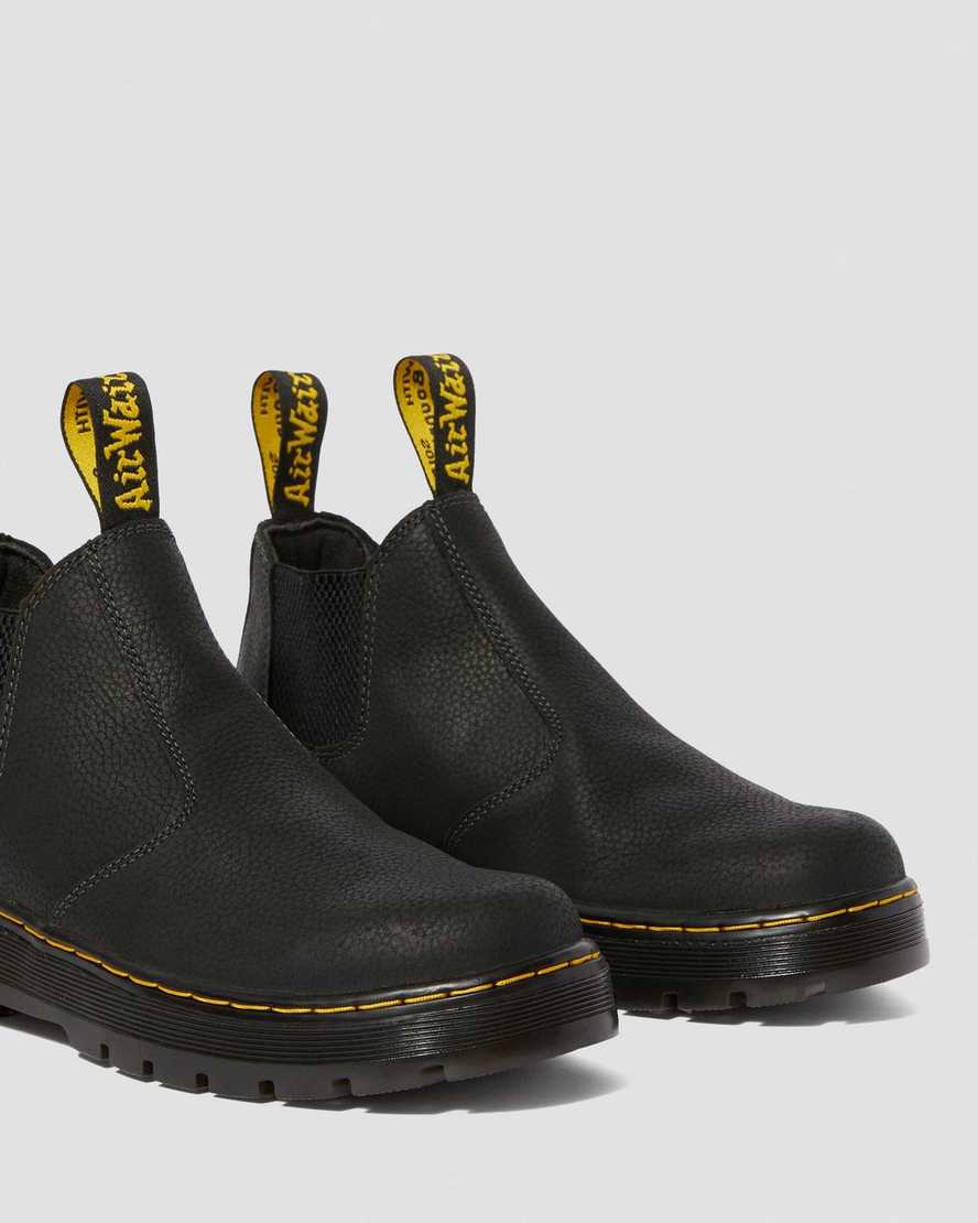 schwarze dr. martens hardie work chelsea boots für damen