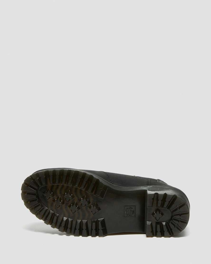 schwarze dr. martens rometty plateau-chelsea-boots für damen