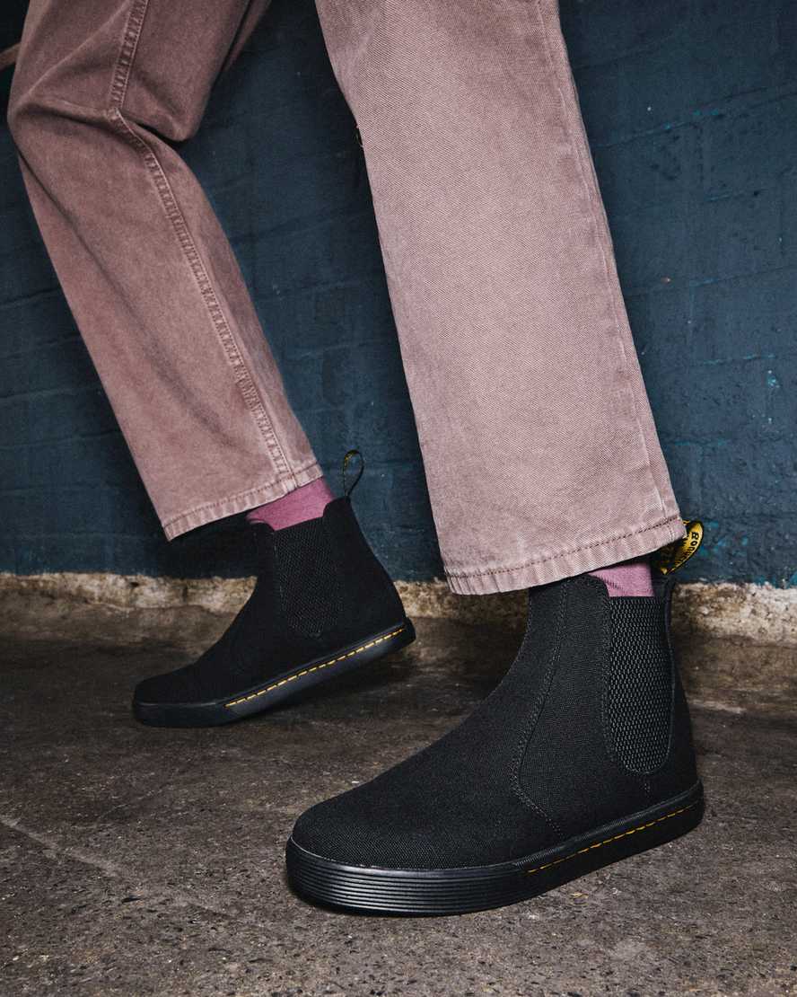 schwarze dr. martens makela chelsea boots für damen