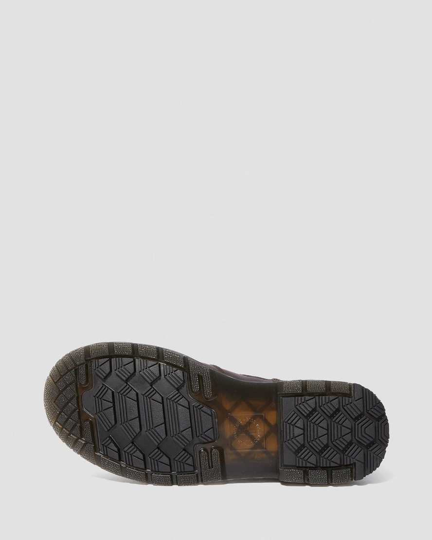 braune dr. martens 2976 dm wintergrip zip chelsea boots für damen