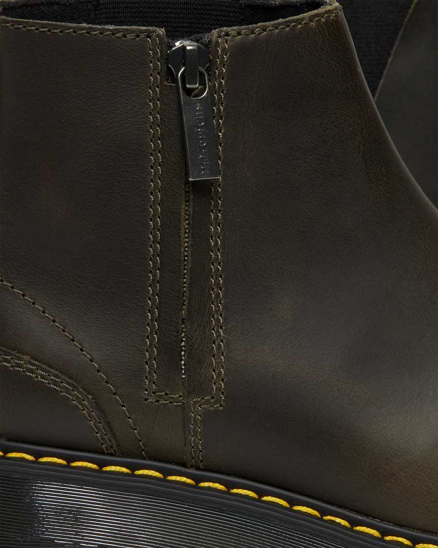 braune dr. martens rometty chelsea boots für damen