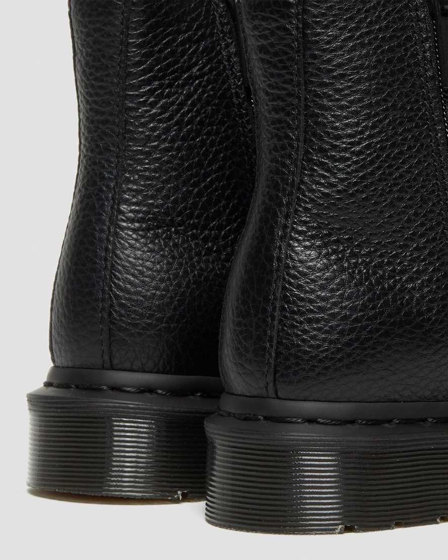 schwarze dr. martens 2976 zipper chelsea boots für damen