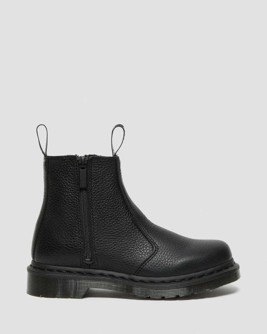 schwarze dr. martens 2976 zipper chelsea boots für damen