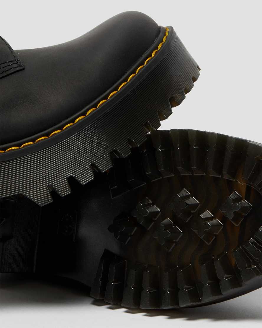 schwarze dr. martens shriver hi wyoming damenstiefel mit absatz