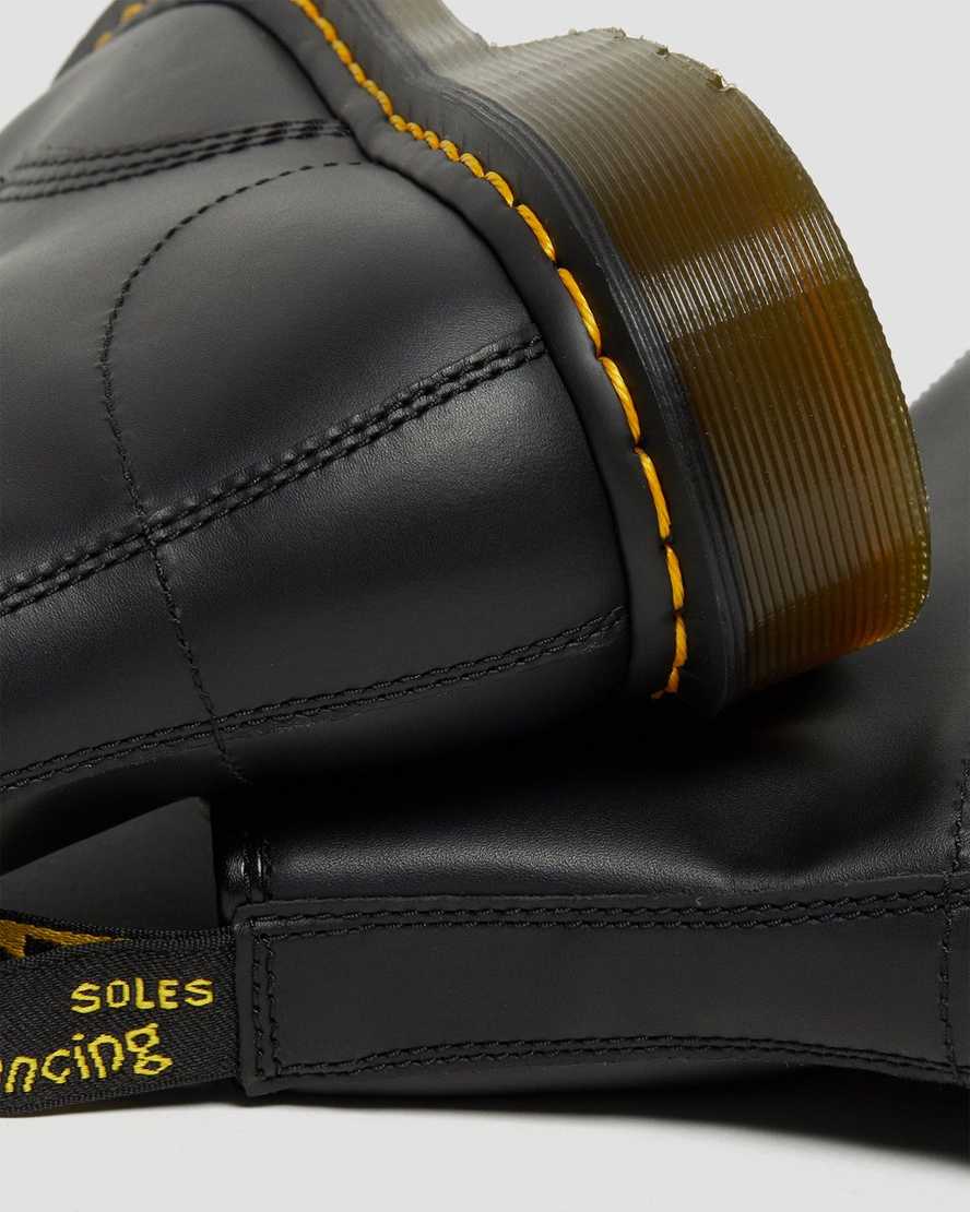 schwarze dr. martens 1460 nappa damen-schnürstiefel