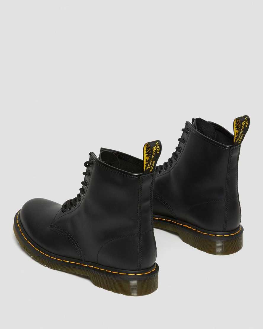 schwarze dr. martens 1460 nappa damen-schnürstiefel