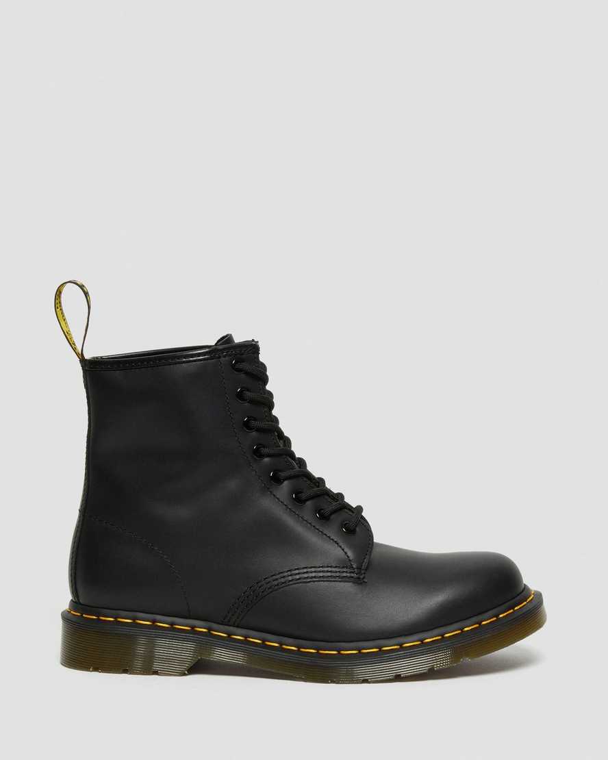 schwarze dr. martens 1460 nappa damen-schnürstiefel