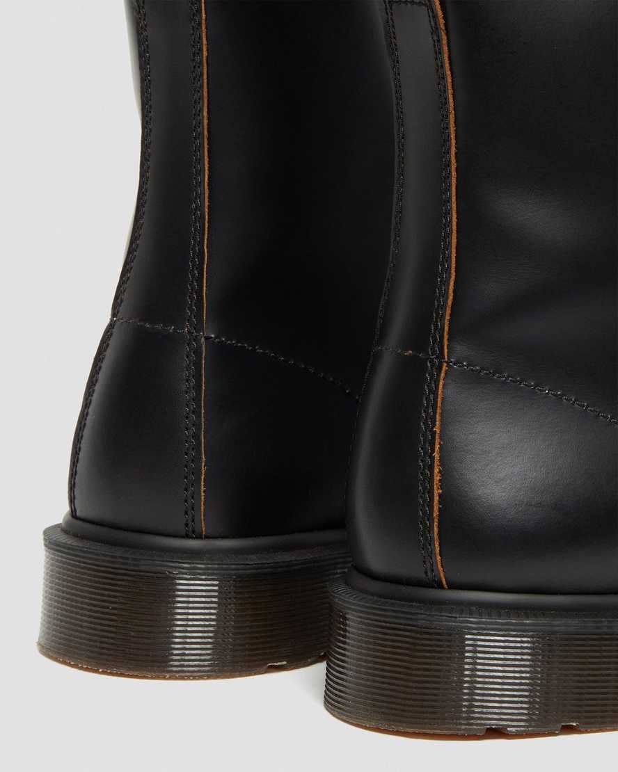 schwarze dr. martens 1460 vintage smooth damen-schnürstiefel