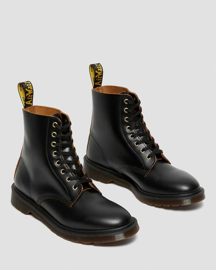schwarze dr. martens 1460 vintage smooth damen-schnürstiefel