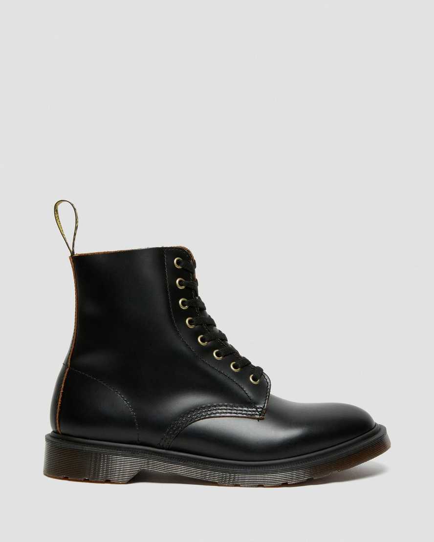 schwarze dr. martens 1460 vintage smooth damen-schnürstiefel