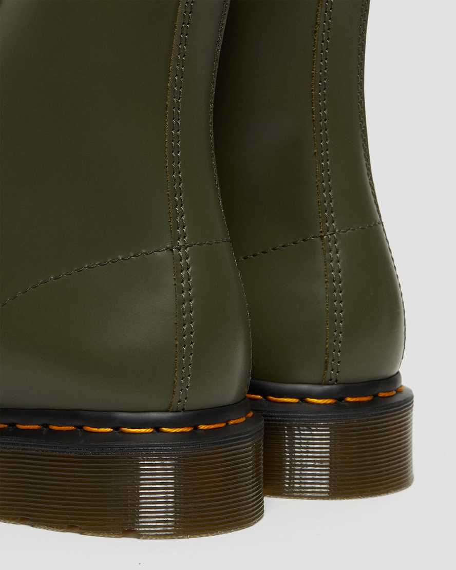 grüne dr. martens 1460 pascal verso smooth damen-schnürstiefel