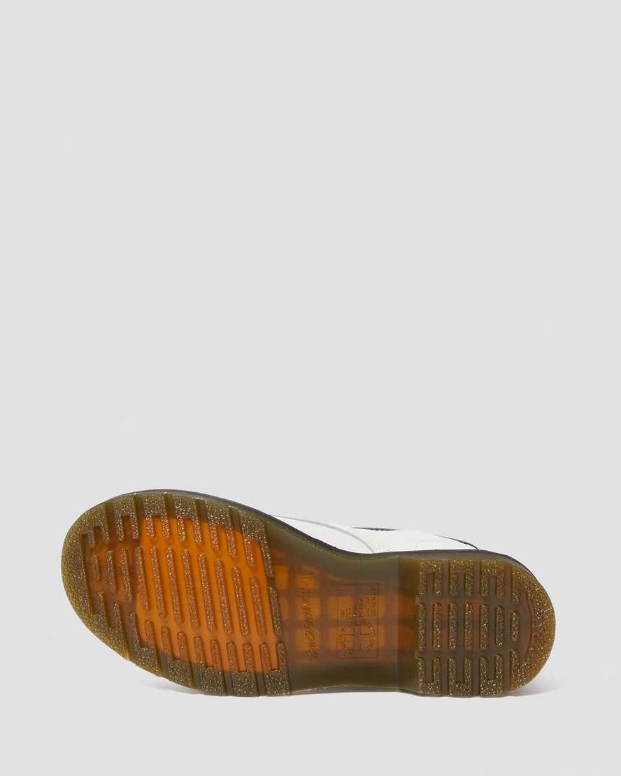 weiße dr. martens 1460 smooth damen-schnürstiefel