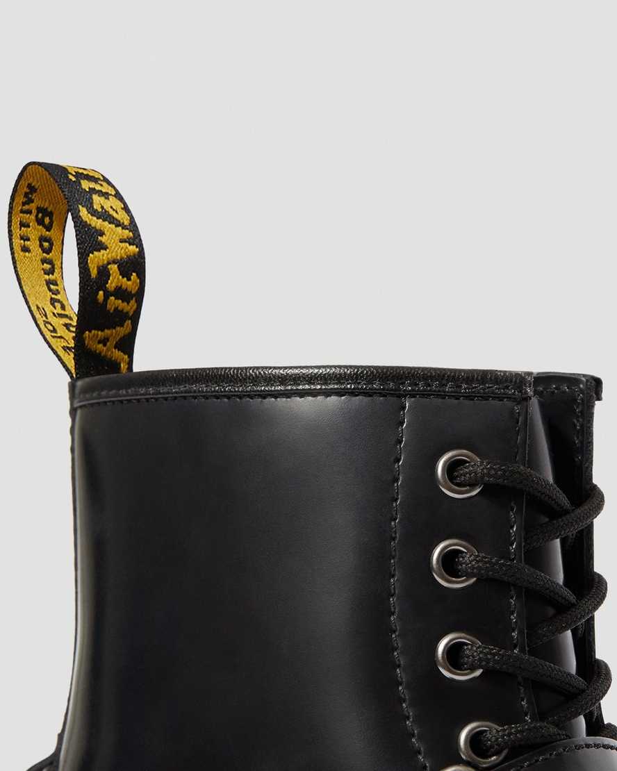 schwarze dr. martens 1460 harness damen-schnürstiefel