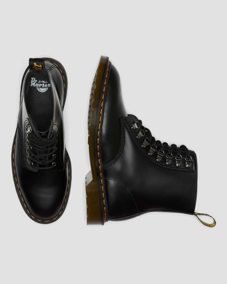 schwarze dr. martens 1460 pascal verso smooth damen-schnürstiefel