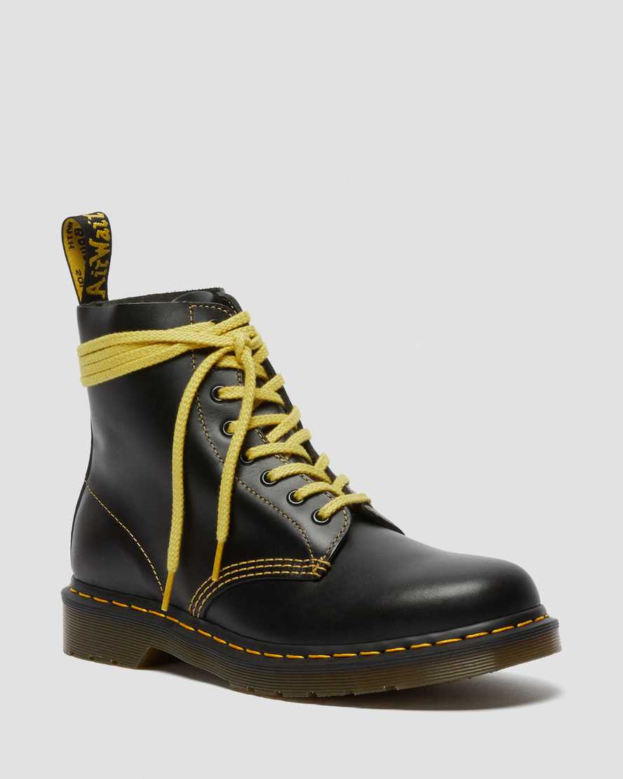 schwarze dr. martens 1460 pascal atlas damen-schnürstiefel