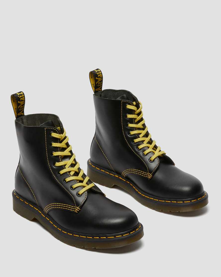 schwarze dr. martens 1460 pascal atlas damen-schnürstiefel