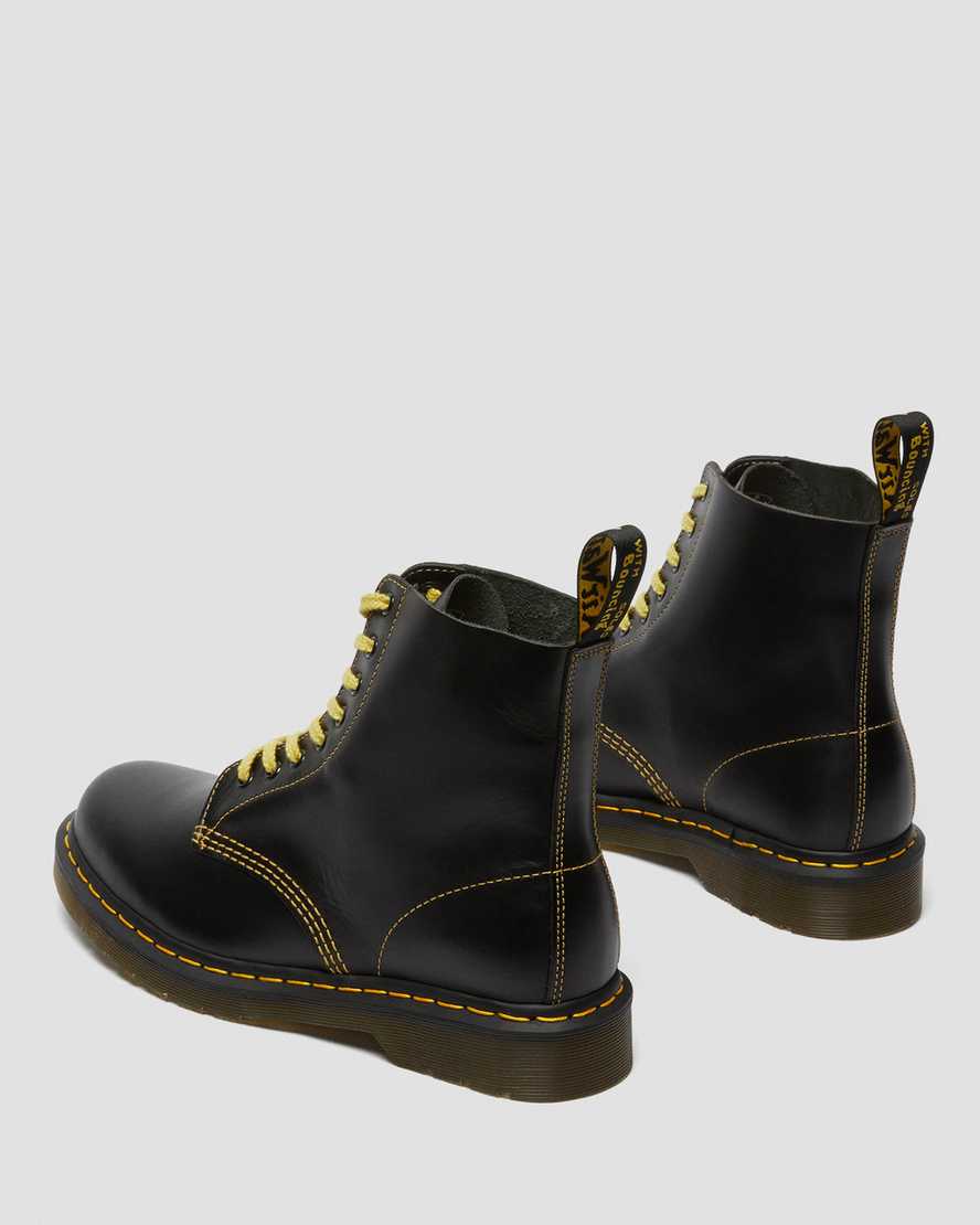 schwarze dr. martens 1460 pascal atlas damen-schnürstiefel