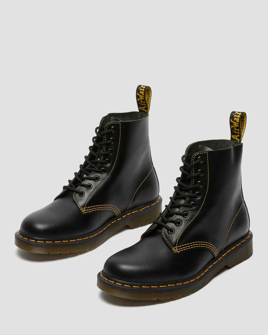 schwarze dr. martens 1460 pascal atlas damen-schnürstiefel