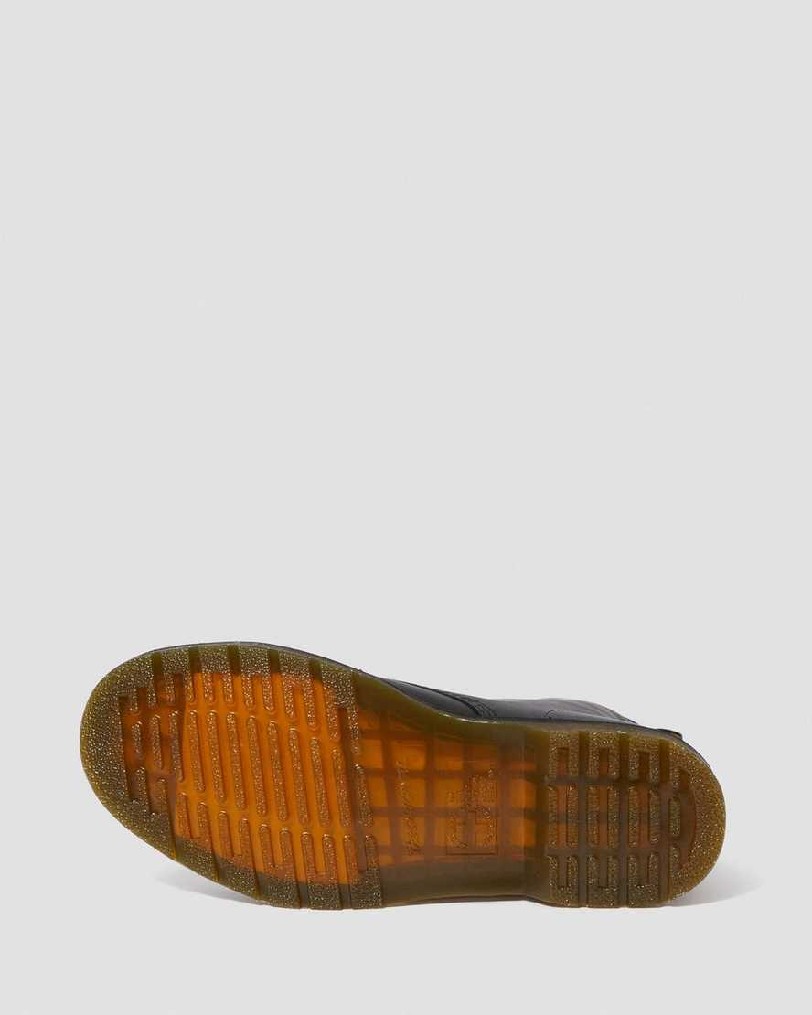 schwarze dr. martens 1460 greasy damen-schnürstiefel