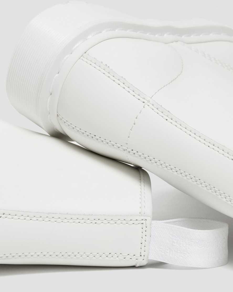 weiße dr. martens 1460 mono smooth damen-schnürstiefel