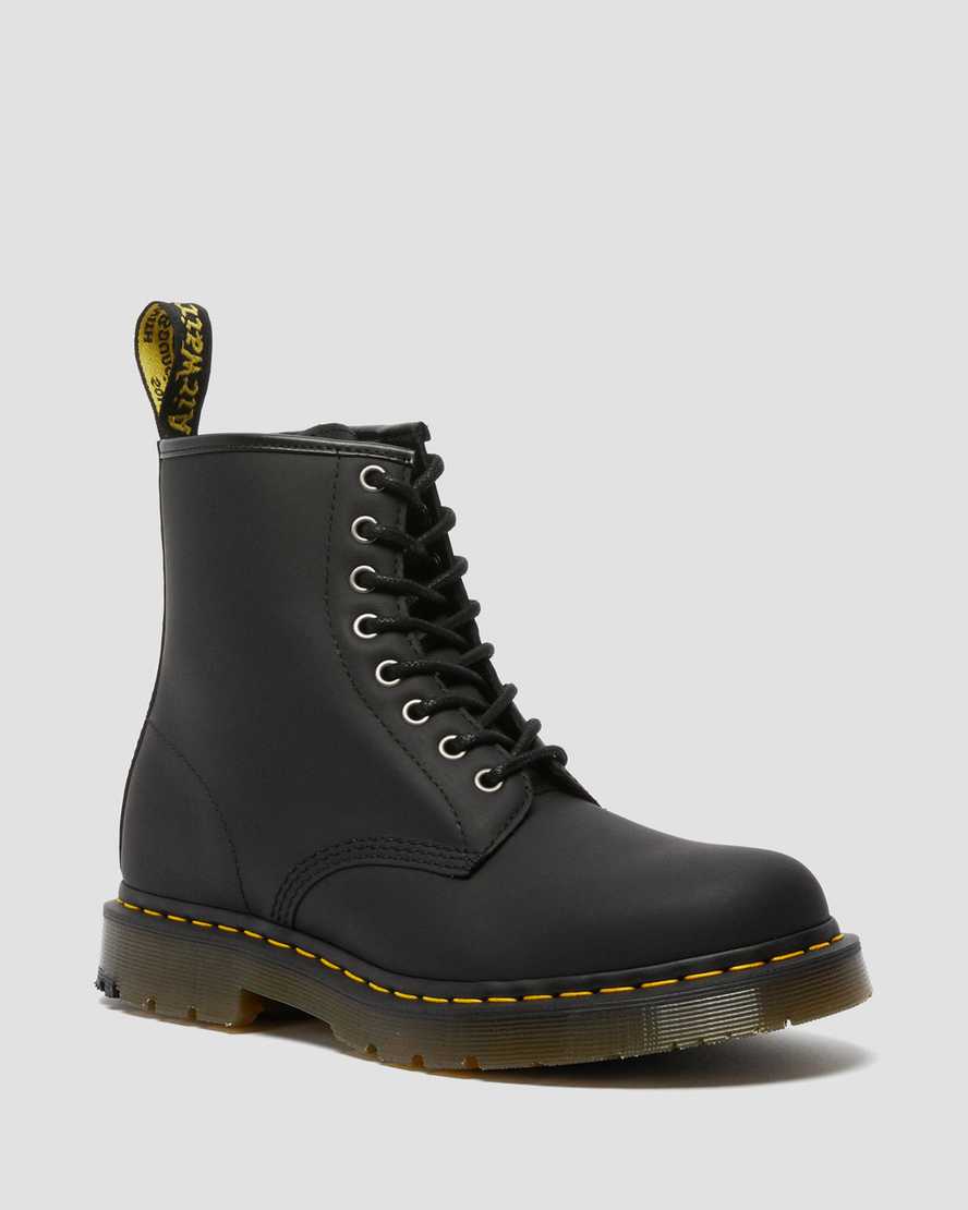 schwarze dr. martens 1460 dm wintergrip damen-schnürstiefel