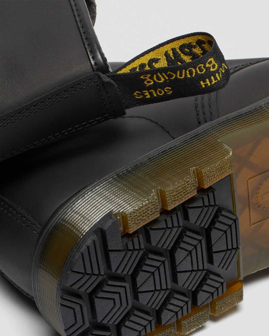 schwarze dr. martens 1460 dm wintergrip damen-schnürstiefel