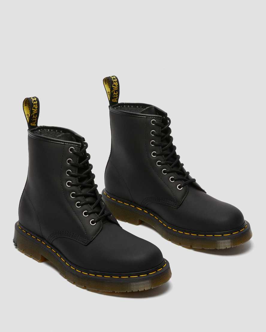 schwarze dr. martens 1460 dm wintergrip damen-schnürstiefel