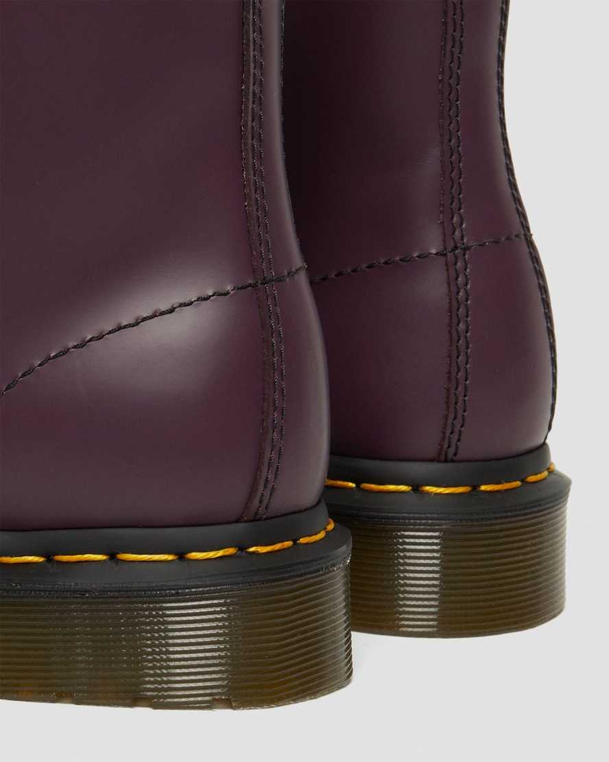 lila dr. martens 1460 smooth damen-schnürstiefel
