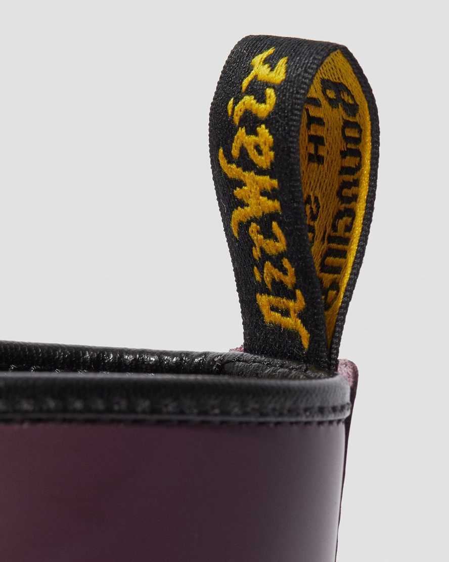 lila dr. martens 1460 smooth damen-schnürstiefel