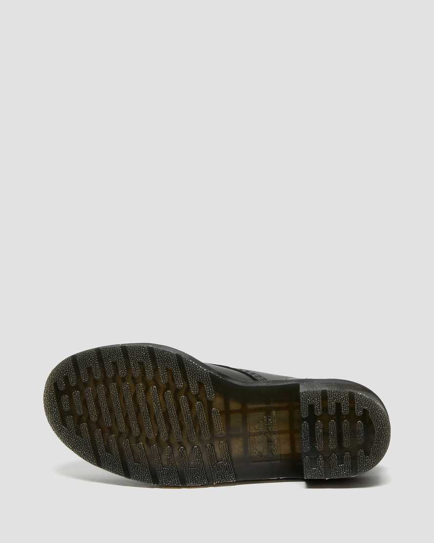 schwarze dr. martens clemency schnürstiefel für damen mit absatz