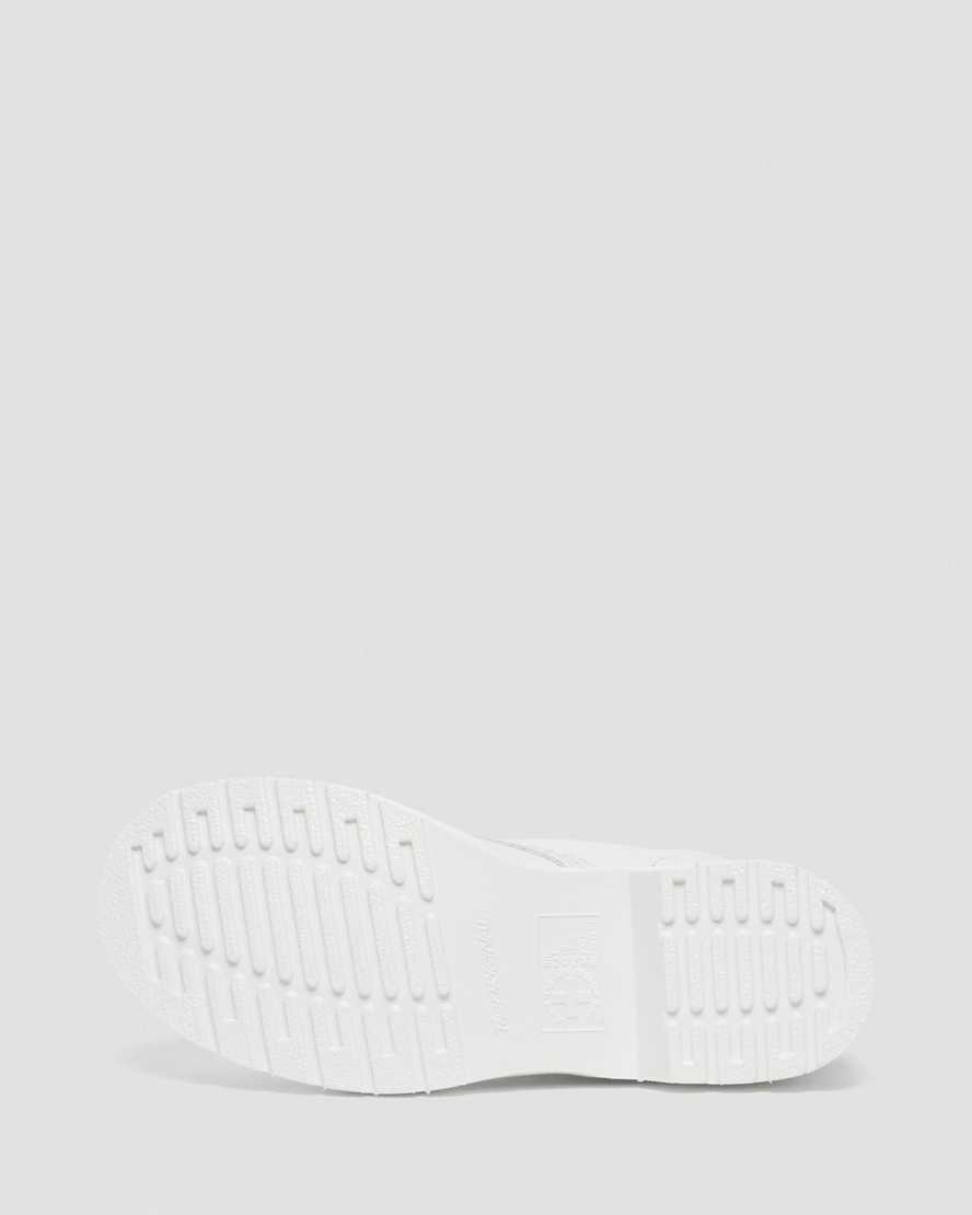 weiße dr. martens 1460 pascal mono damen-schnürstiefel