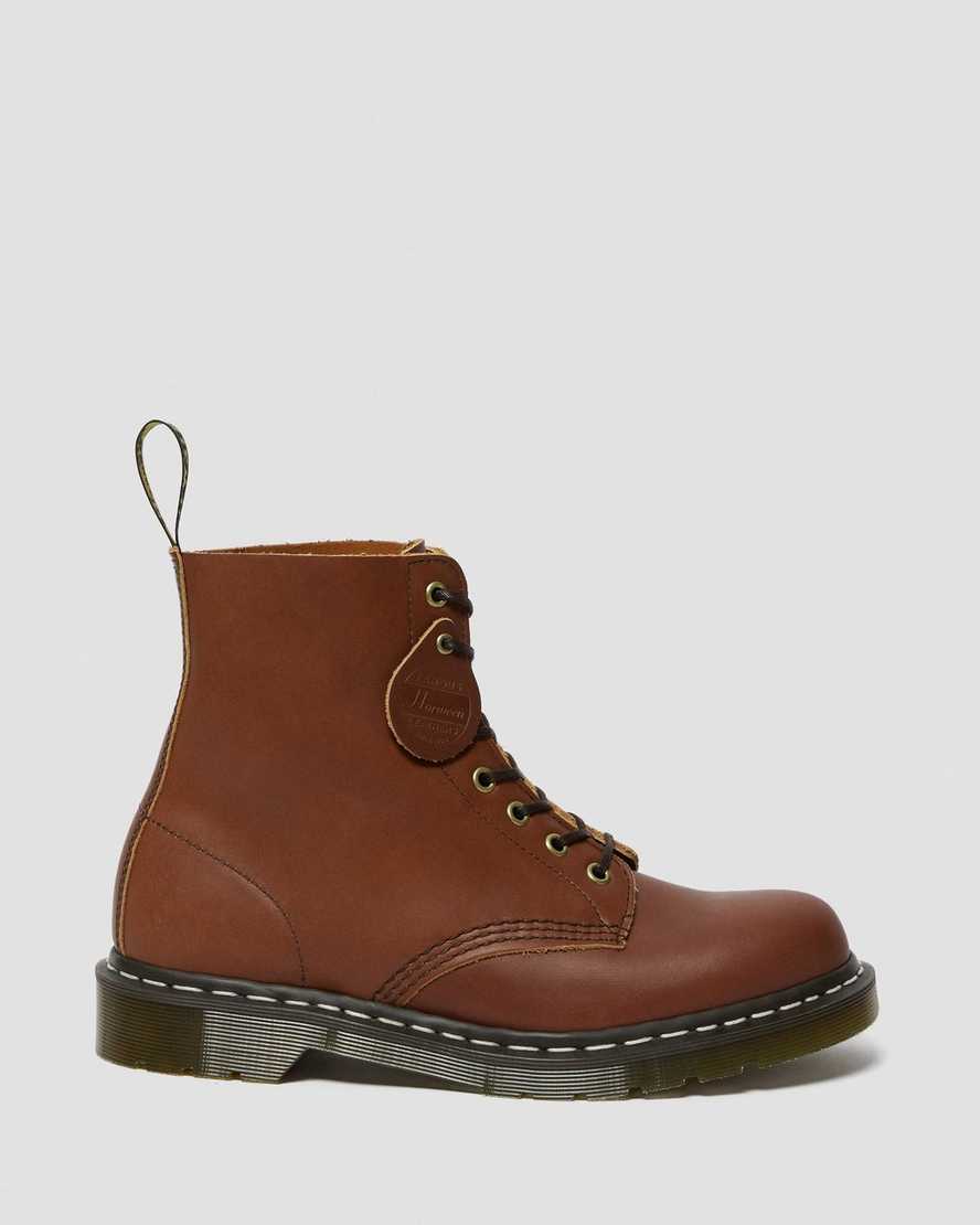 dr. martens 1460 damen-schnürstiefel hellbraun pflanzlich gegerbt