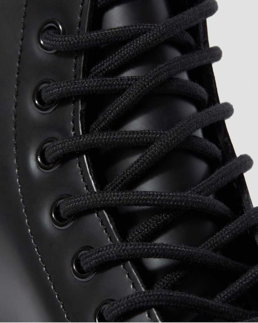 schwarze dr. martens 1460 mono smooth damen-schnürstiefel