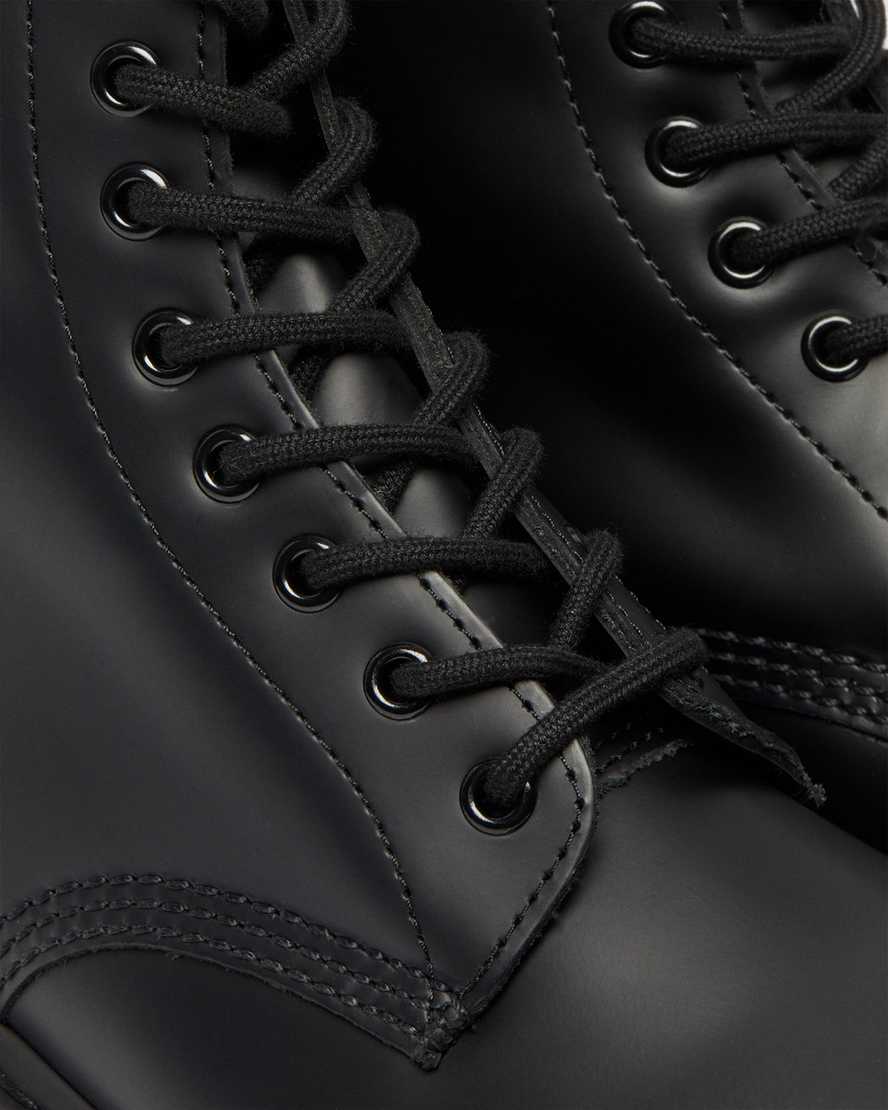 schwarze dr. martens 1460 mono smooth damen-schnürstiefel
