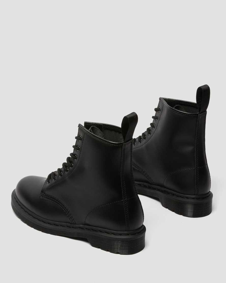 schwarze dr. martens 1460 mono smooth damen-schnürstiefel