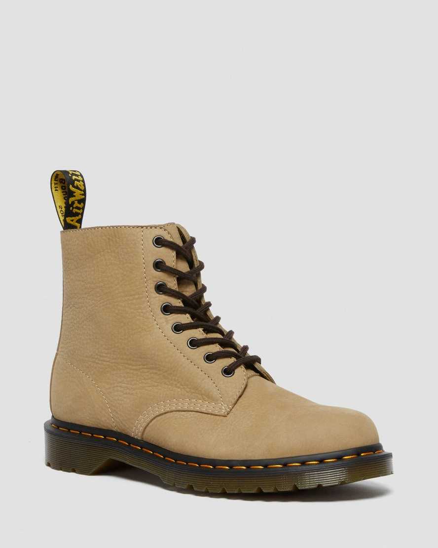 braune dr. martens 1460 pascal damen-schnürstiefel