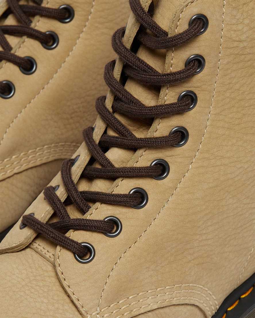 braune dr. martens 1460 pascal damen-schnürstiefel