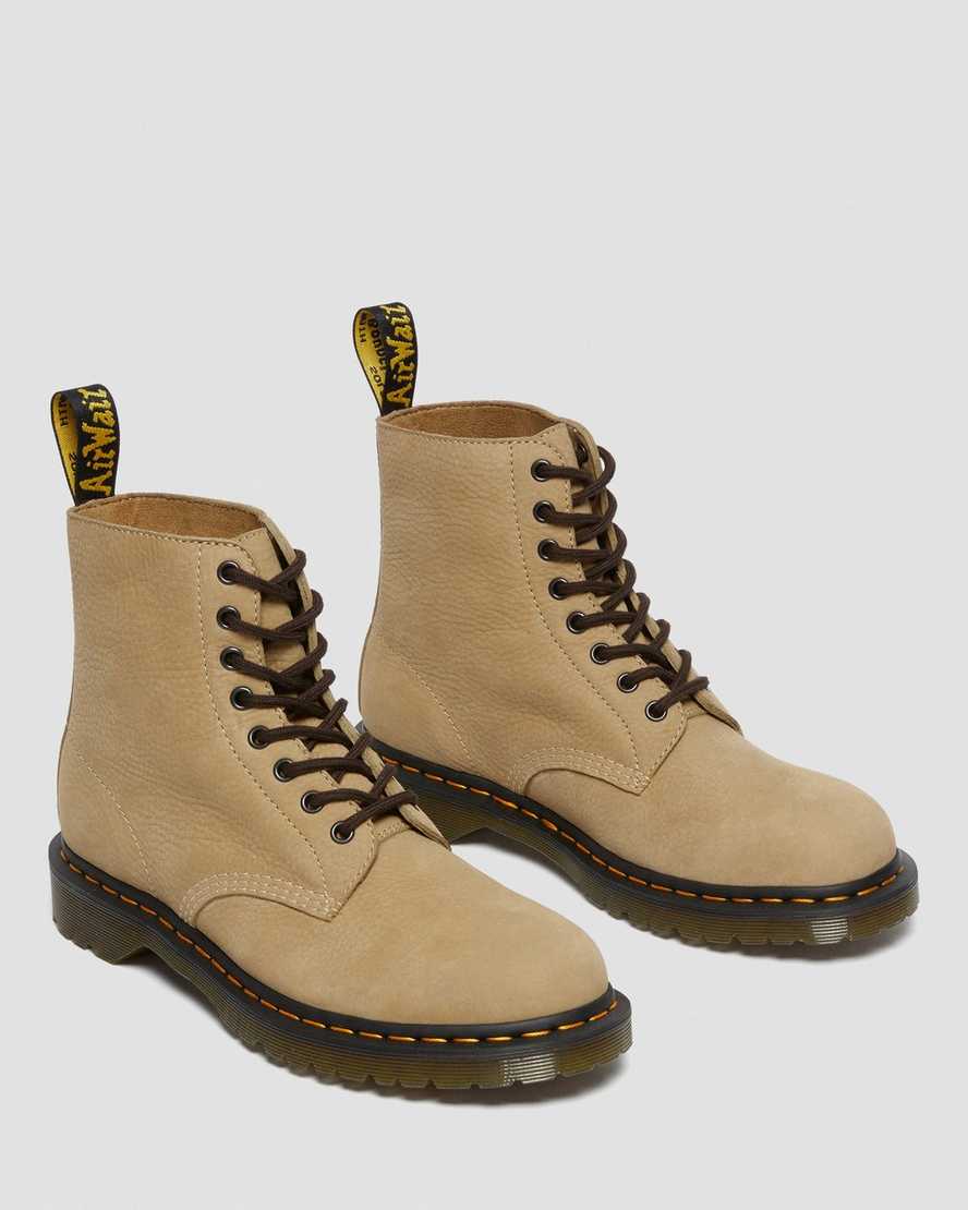 braune dr. martens 1460 pascal damen-schnürstiefel