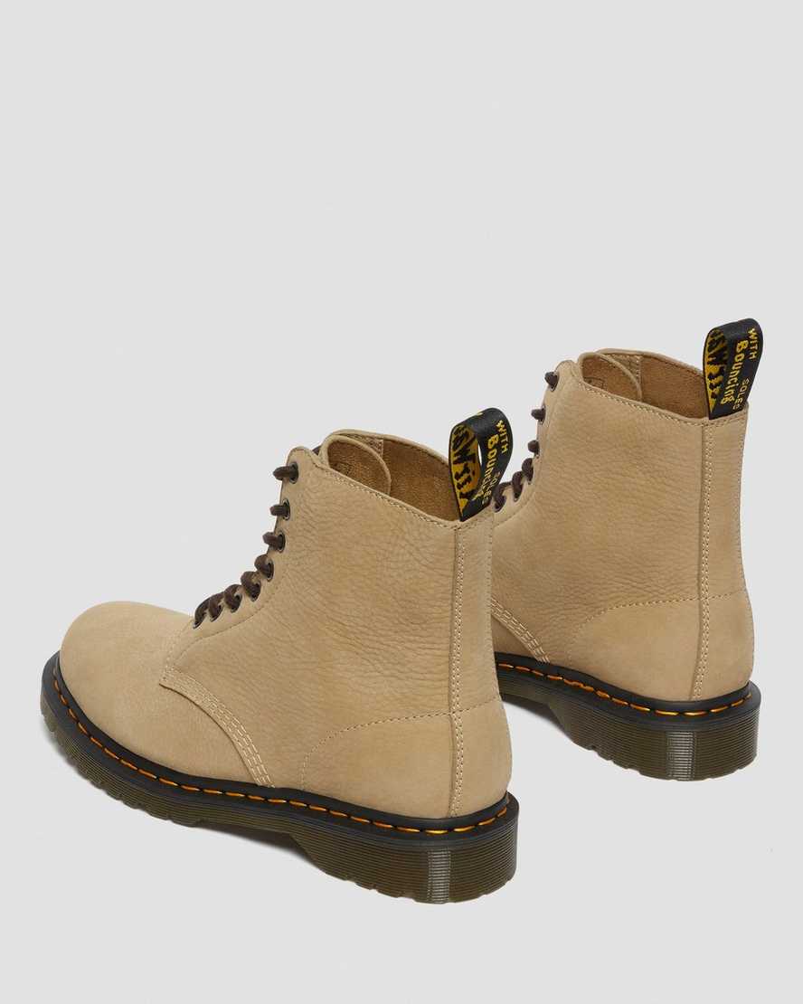 braune dr. martens 1460 pascal damen-schnürstiefel