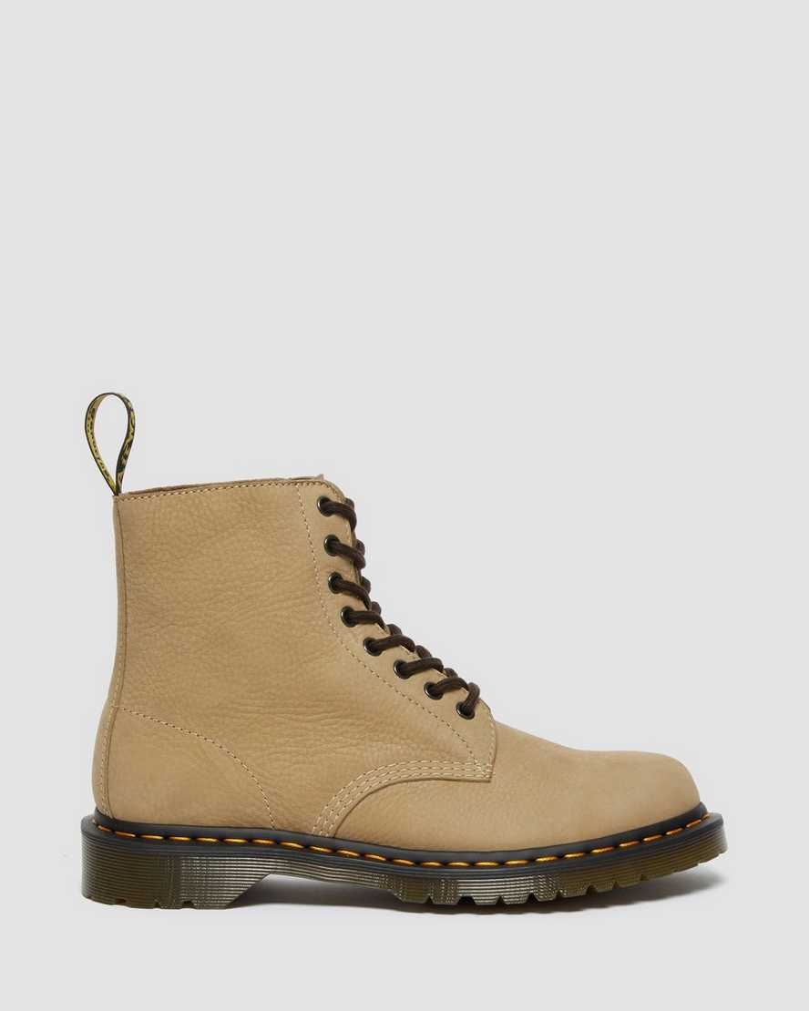 braune dr. martens 1460 pascal damen-schnürstiefel