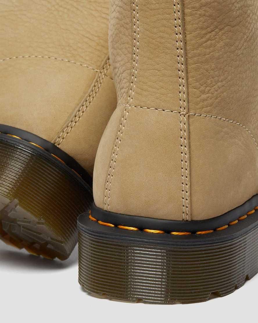 braune dr. martens 1460 pascal damen-schnürstiefel